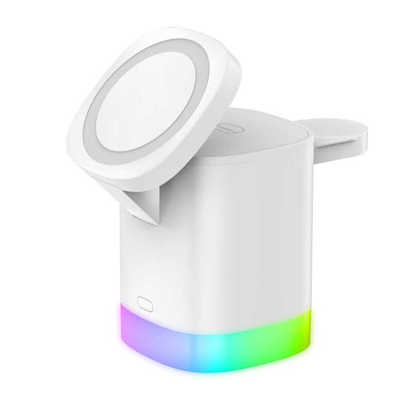 HexHub™ - 4-in-1 MagSafe Wireless Fast Charging Dock With RGB Lighting