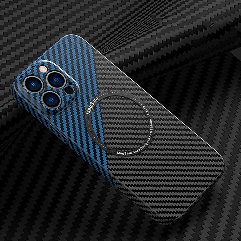 Carbon Fiber MagSafe-Compatible Phone Case For iPhone 11, 12, 13 & 14
