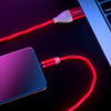 Red Cablenova Magnetic LED Charging Cable