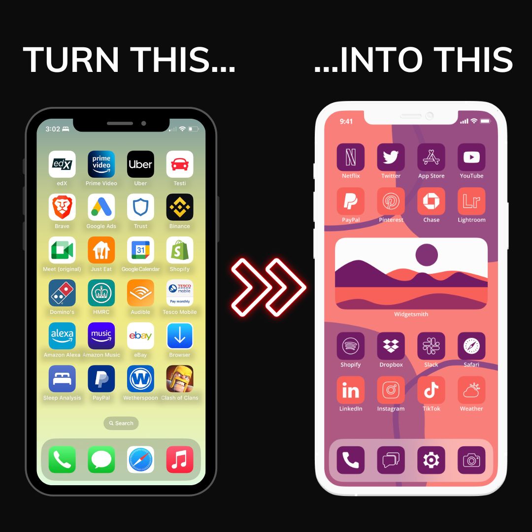 1200+ Grape & Terracotta App Icons Pack For iPhone/iOS