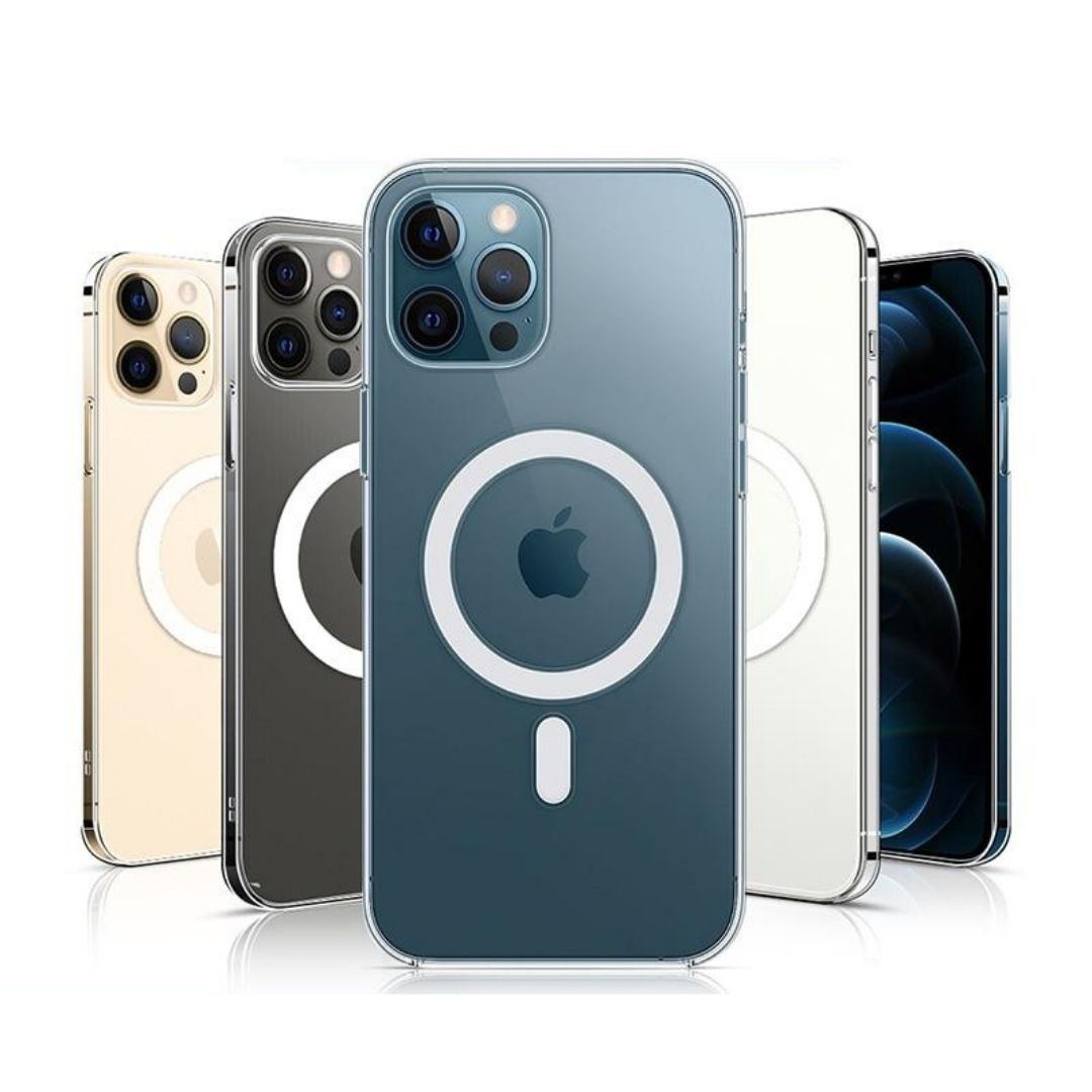 MagSafe-Compatible Clear Magnetic Phone Case For Apple iPhone MagSafe-Compatible Clear Magnetic Phone Case For Apple iPhone