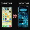 300+ Blue Neon App Icons Pack For iPhone/iOS