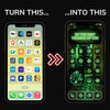 300+ Green Neon App Icons Pack For iPhone/iOS