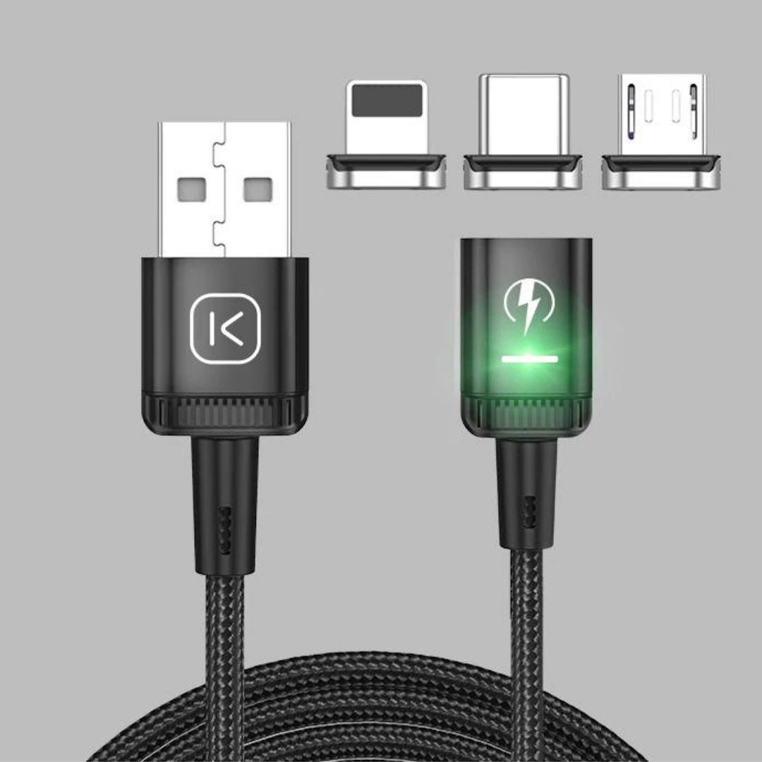 MagPower™ - 3-in-1 Magnetic Charging & Data Cable With Fast Charge 3.0A