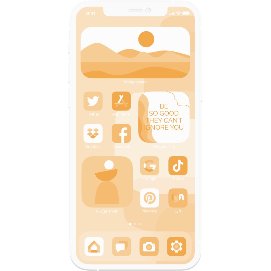1200+ Soft Orange Aesthetic App Icons Pack For iPhone/iOS