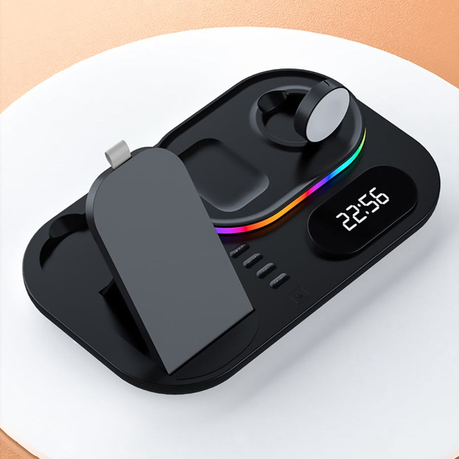 HexPad™ - 4-in-1 Wireless Fast Charging Station With RGB Lighting