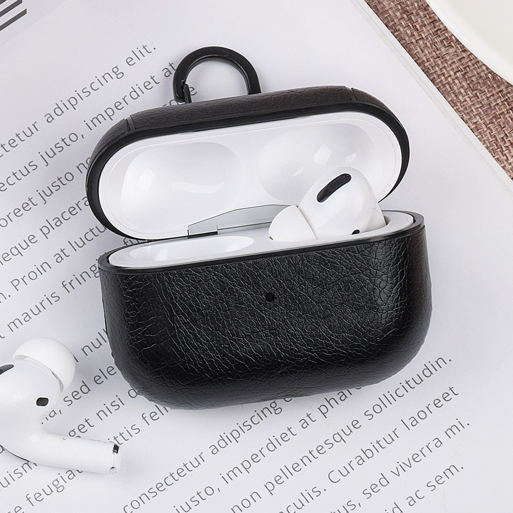Luxury Faux Leather AirPods Case