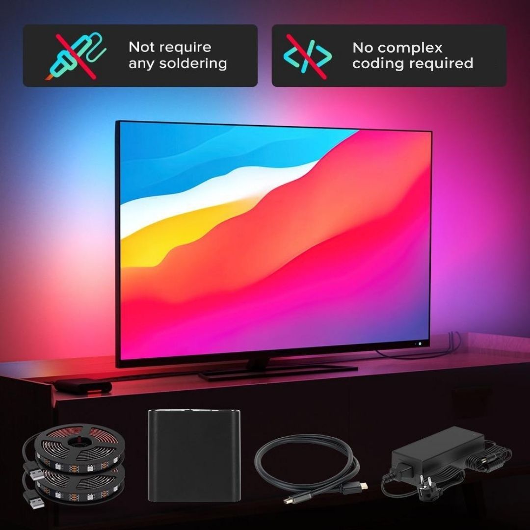 Ambient LED Backlight Strip For PC Monitor | Cablenova