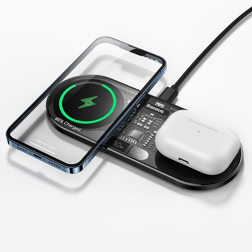 JuicePad™ Duo - 2-in-1 Qi Wireless Fast Charging Pad