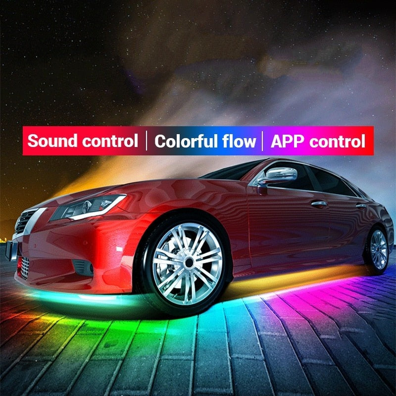UnderGlo™ - App Controlled LED Underglow Kit For Car With Music Reactivity
