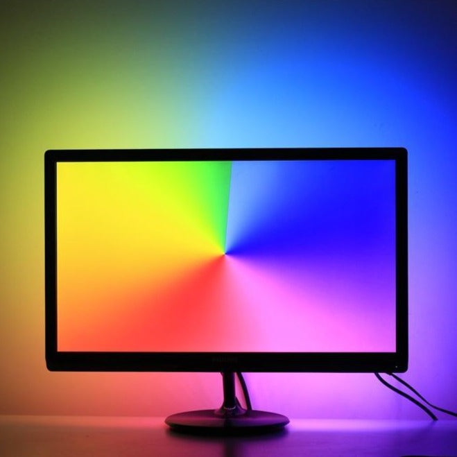Ambient LED Backlight Strip For PC Monitor - Graphically Responsive RGB Lighting