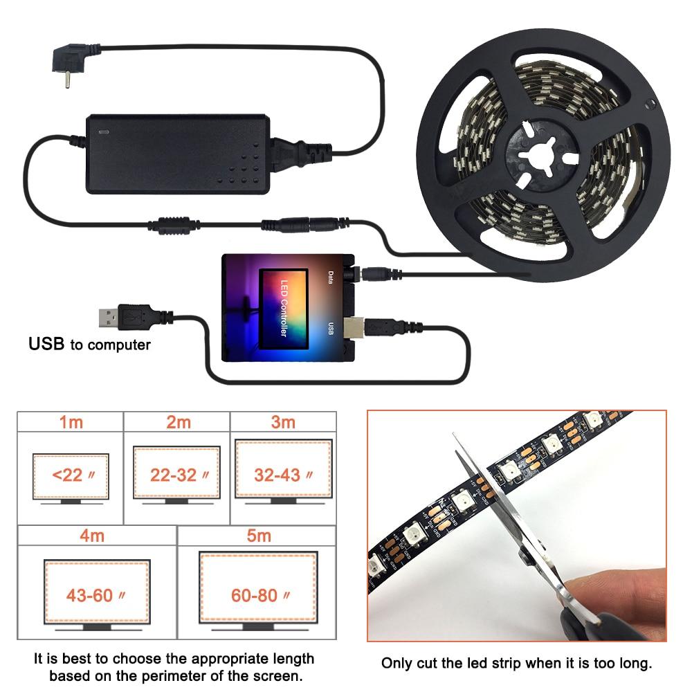 Ambient LED Backlight Strip For PC Monitor | Cablenova