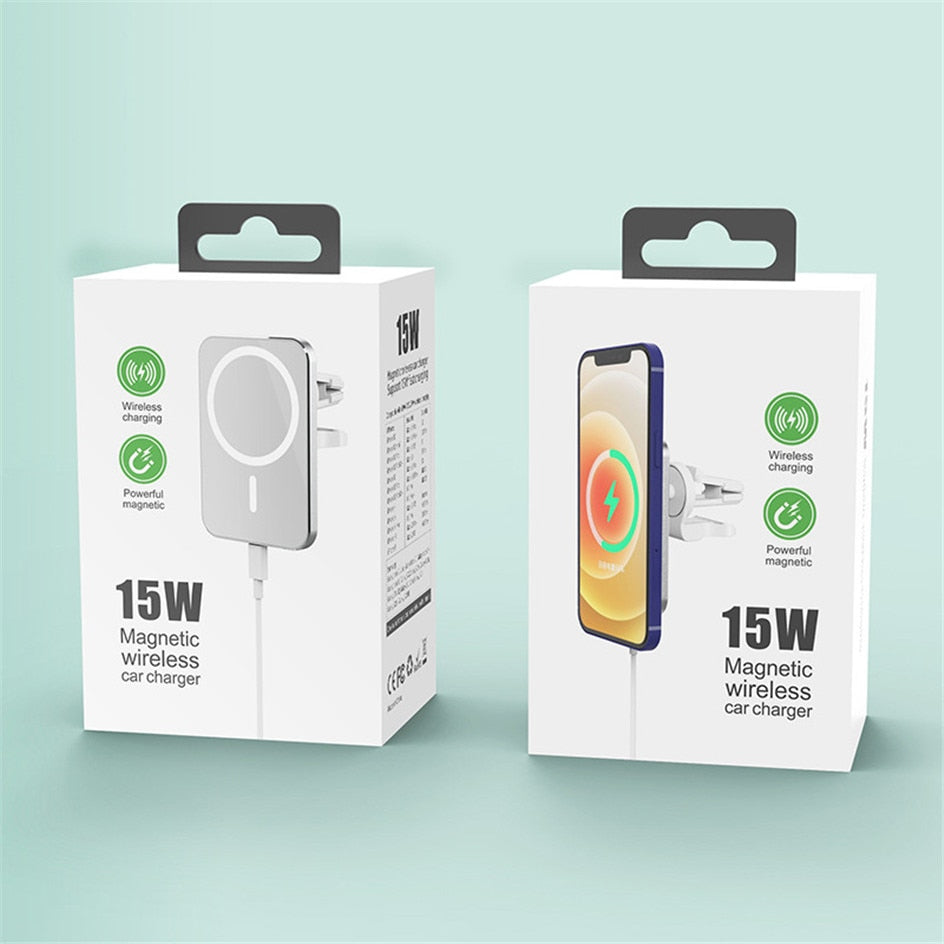 Cablenova DashSnap QI Magsafe Magnetic Wireless Car Charger and Mount in a white packaging box